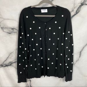 Old Navy Black and White Cardigan